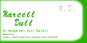 marcell dull business card